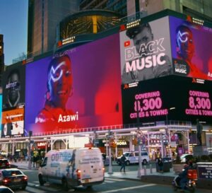 Azawi on NewYork Times Square billboards