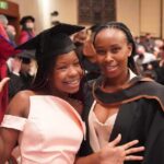 Berbie Kyagulanyi and daughter at her graduation in London